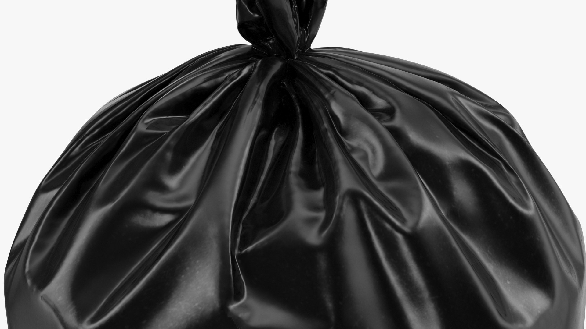 3D Tied Closed Black Trash Bags - TurboSquid 1852931