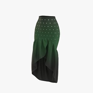 Woman Skirt Dark Green