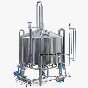 3D whisky distillation equipment model