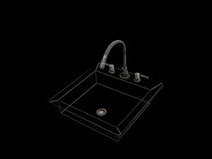 bathroom kitchen sink 3d max