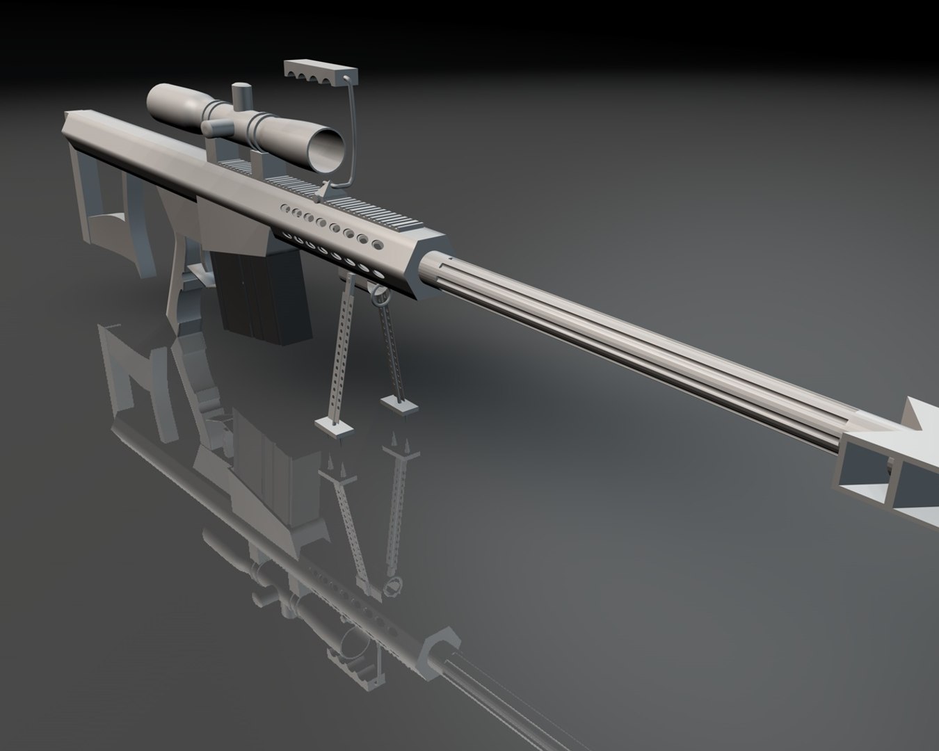 M82 Sniper Rifle 3d 3ds