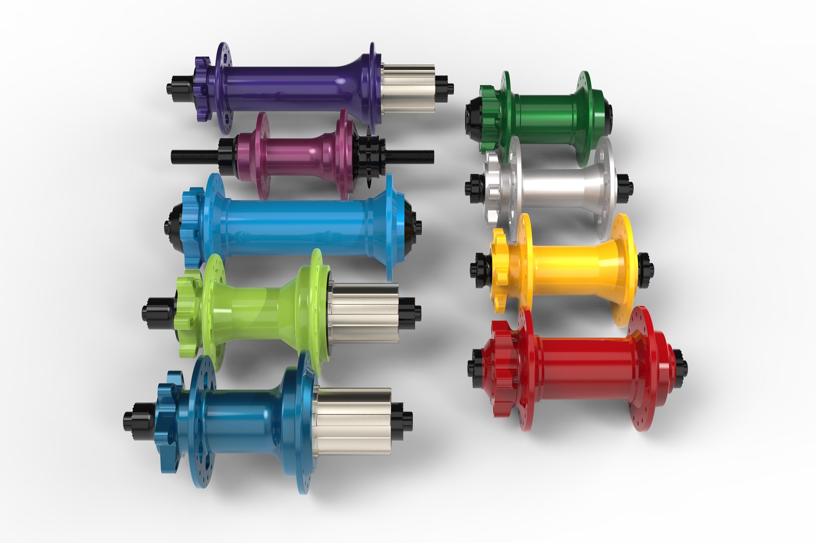 Bicycle hubs set 3D model - TurboSquid 1521431