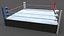 3D PBR Modular Professional Wrestling Rings 20ftx20ft model