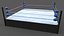 3D PBR Modular Professional Wrestling Rings 20ftx20ft model