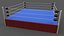 3D PBR Modular Professional Wrestling Rings 20ftx20ft model