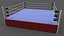 3D PBR Modular Professional Wrestling Rings 20ftx20ft model