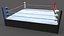 3D PBR Modular Professional Wrestling Rings 20ftx20ft model