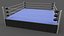 3D PBR Modular Professional Wrestling Rings 20ftx20ft model