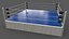 3D PBR Modular Professional Wrestling Rings 20ftx20ft model