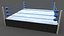 3D PBR Modular Professional Wrestling Rings 20ftx20ft model