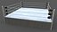 3D PBR Modular Professional Wrestling Rings 20ftx20ft model