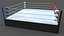 3D PBR Modular Professional Wrestling Rings 20ftx20ft model