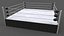 3D PBR Modular Professional Wrestling Rings 20ftx20ft model