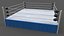 3D PBR Modular Professional Wrestling Rings 20ftx20ft model