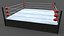 3D PBR Modular Professional Wrestling Rings 20ftx20ft model