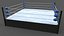 3D PBR Modular Professional Wrestling Rings 20ftx20ft model