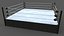 3D PBR Modular Professional Wrestling Rings 20ftx20ft model