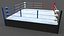 3D PBR Modular Professional Wrestling Rings 20ftx20ft model