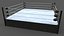 3D PBR Modular Professional Wrestling Rings 20ftx20ft model