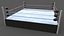 3D PBR Modular Professional Wrestling Rings 20ftx20ft model