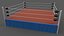 3D PBR Modular Professional Wrestling Rings 20ftx20ft model