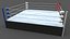 3D PBR Modular Professional Wrestling Rings 20ftx20ft model