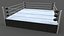 3D PBR Modular Professional Wrestling Rings 20ftx20ft model