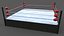 3D PBR Modular Professional Wrestling Rings 20ftx20ft model