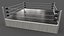 3D PBR Modular Professional Wrestling Rings 20ftx20ft model