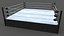 3D PBR Modular Professional Wrestling Rings 20ftx20ft model
