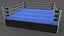 3D PBR Modular Professional Wrestling Rings 20ftx20ft model