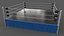3D PBR Modular Professional Wrestling Rings 20ftx20ft model