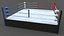 3D PBR Modular Professional Wrestling Rings 20ftx20ft model