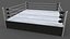 3D PBR Modular Professional Wrestling Rings 20ftx20ft model