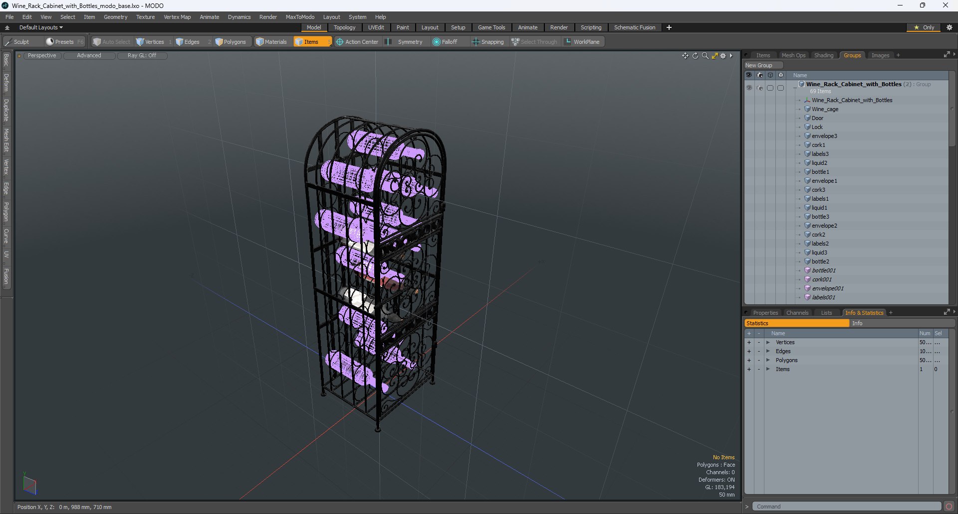 Wine Rack With Bottles 3D TurboSquid 2293313