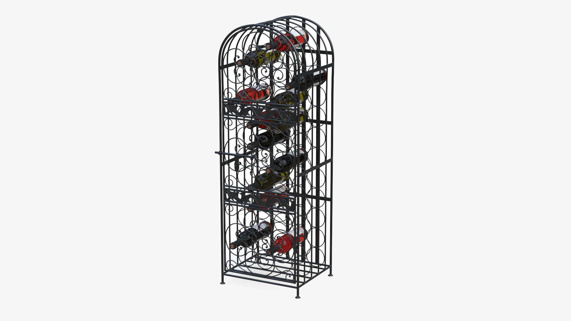 Wine Rack With Bottles 3D TurboSquid 2293313