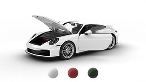 Porsche 911 Carrera T 2025 HQ 3d model 3D