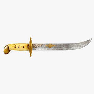 3d oriental dagger model