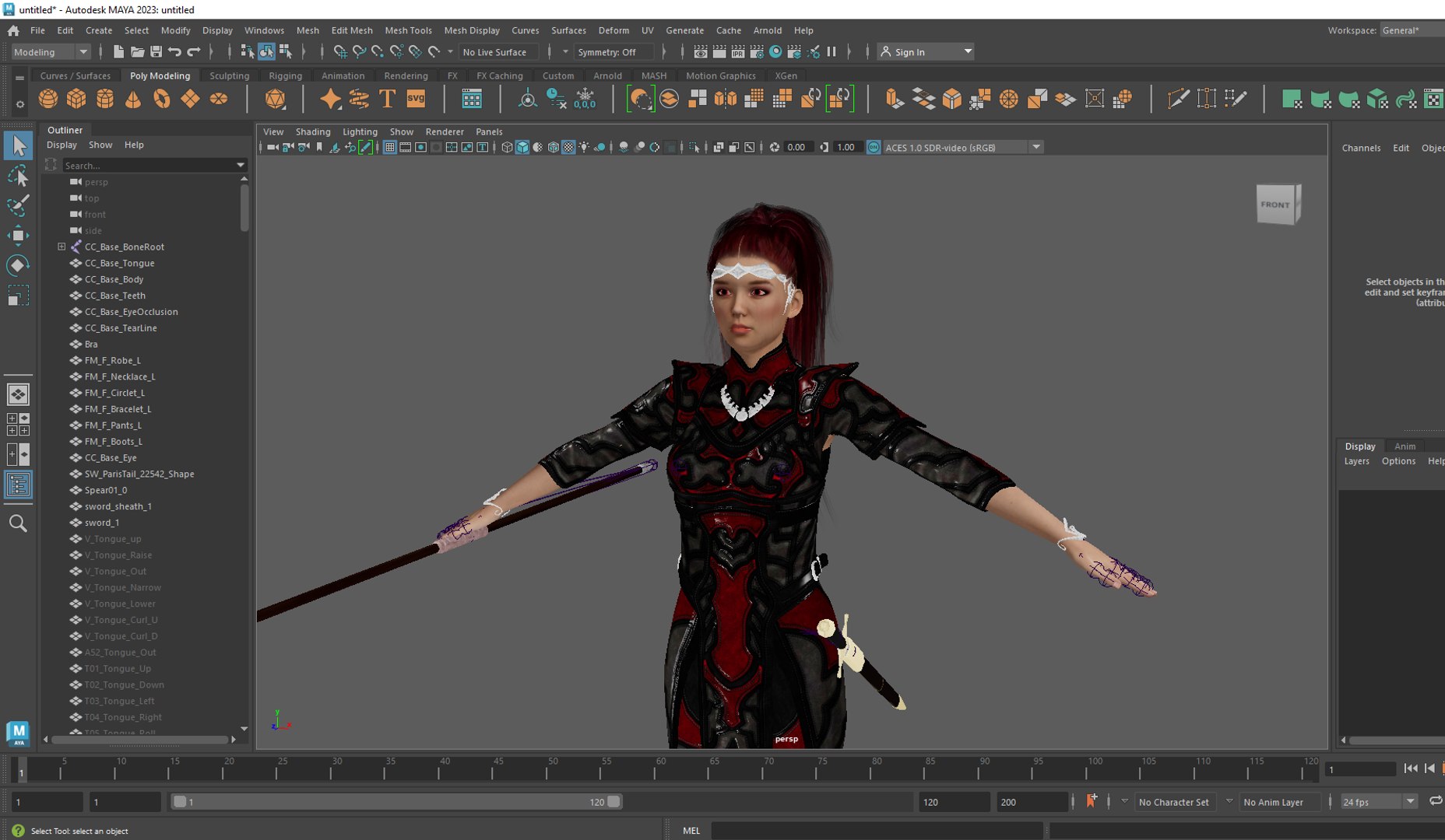 3D Realistic Rigged Warrior Female-Suji Model - TurboSquid 2112535