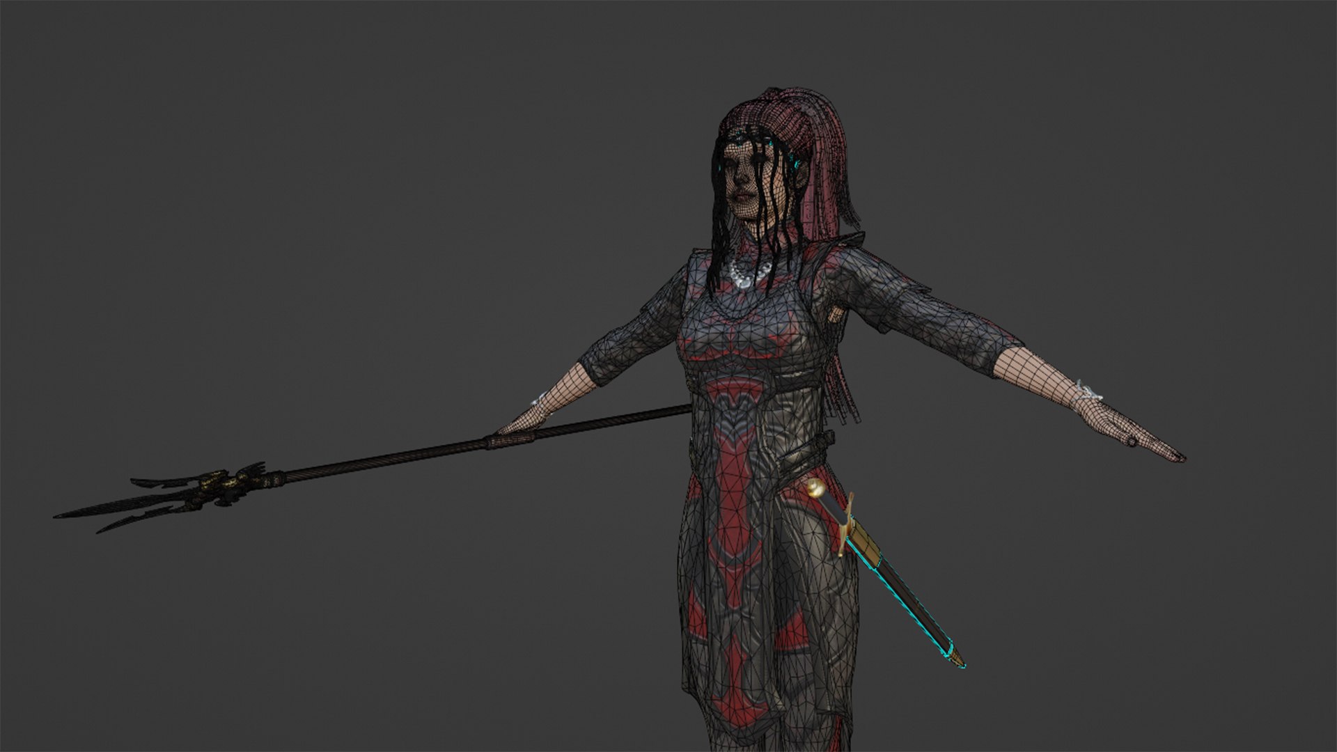 3D Realistic Rigged Warrior Female-Suji model - TurboSquid 2112535