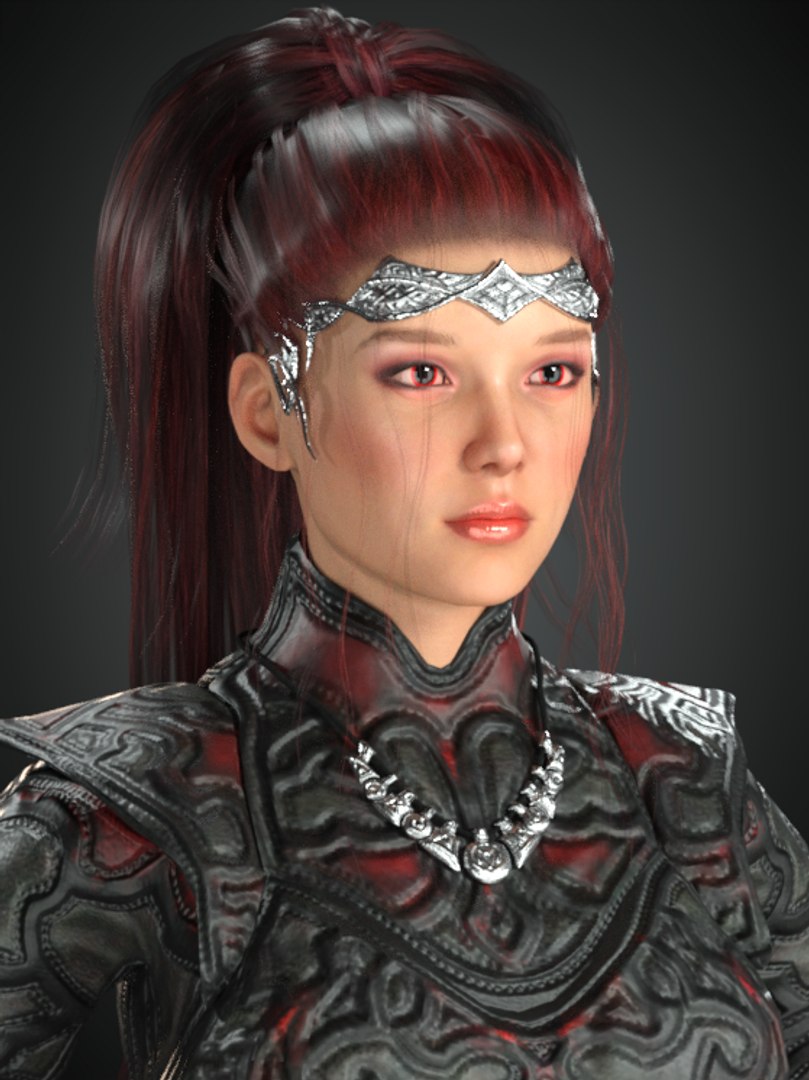 3D Realistic Rigged Warrior Female-Suji Model - TurboSquid 2112535