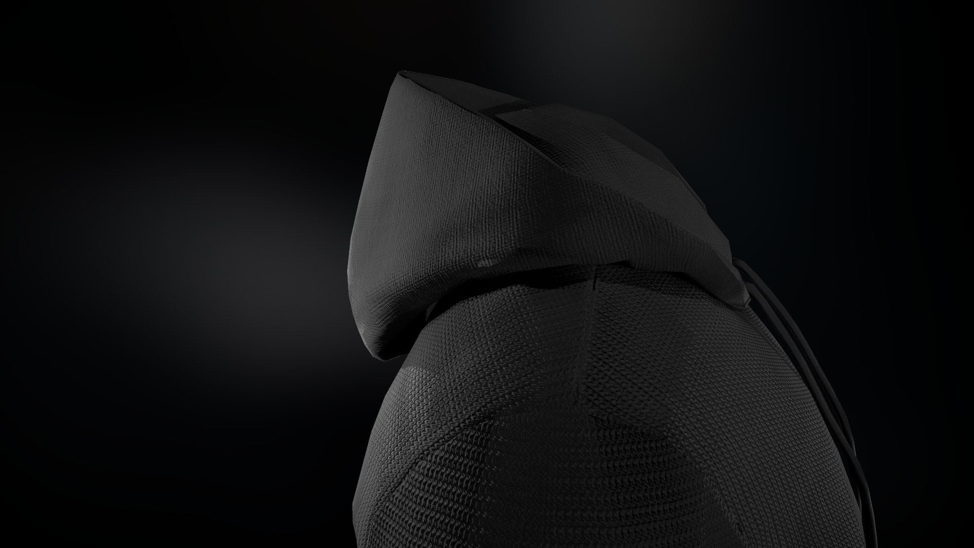 Black hoodie 3D model - TurboSquid 1621005