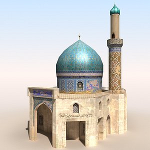 mosque 2 arab afghan 3d model