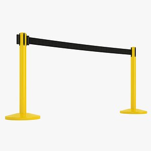 airport stanchions 3D