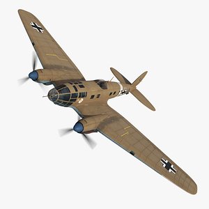 3D model heinkel 111 bomber s7