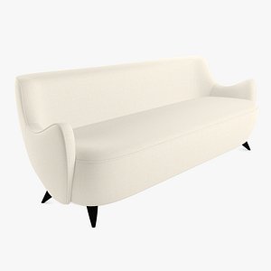 3D Vladimir Kagan Barrel Sofa model