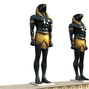 3D model egyptian pheronic sculpture eps-04
