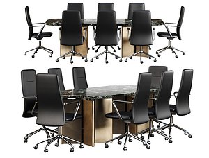 Oliva Furniture Office Set V1 3D model