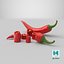 Chopped Red Chili 3D model