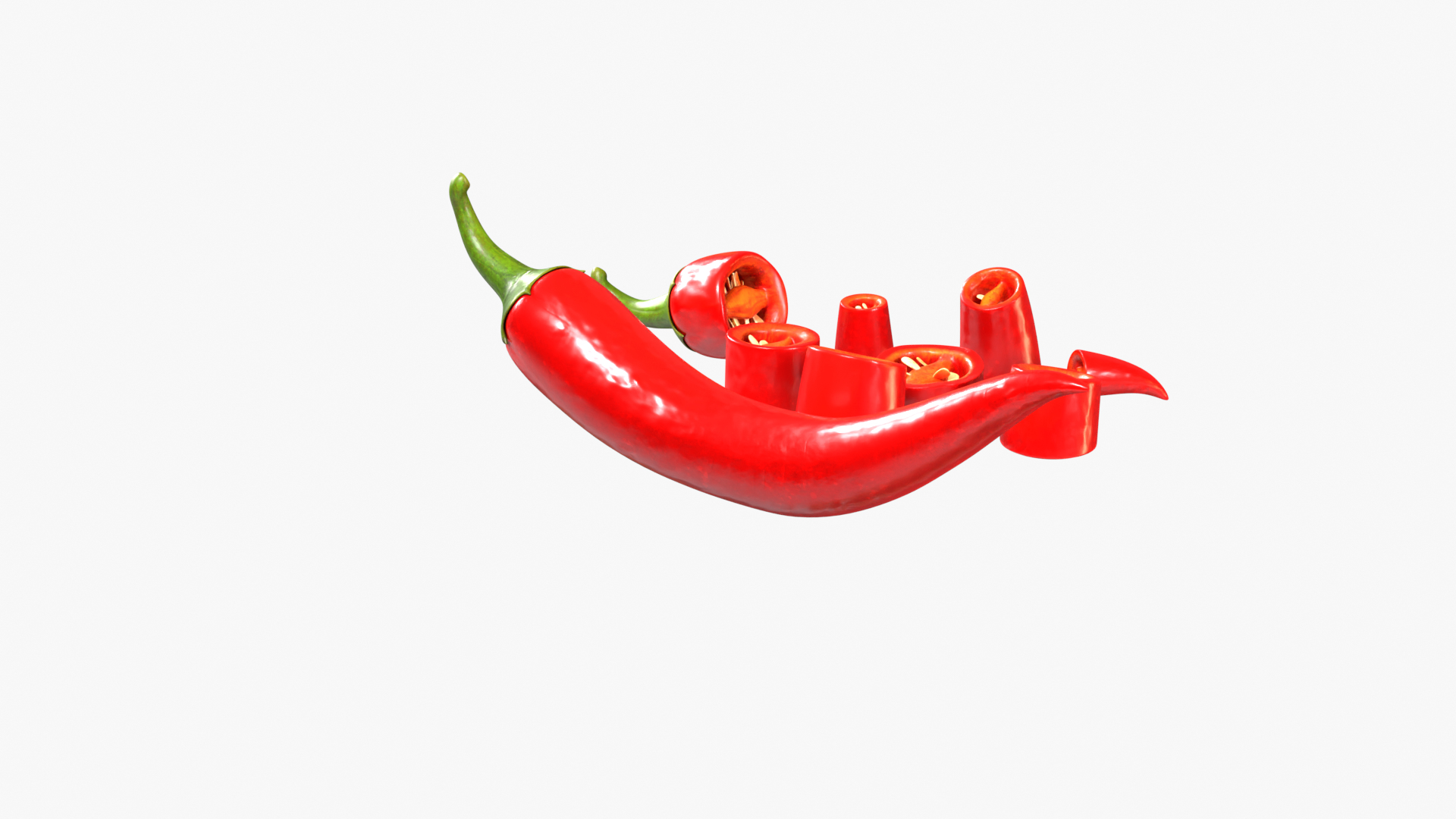 Chopped Red Chili 3D Model - TurboSquid 2252977